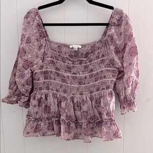 Floral Smocked Women's Top by American Eagle